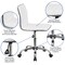 Merrick Lane Amelie Home Office Chair Ergonomic Executive Ribbed Low Back Armless Computer Desk Chair - Base, Frame & Border